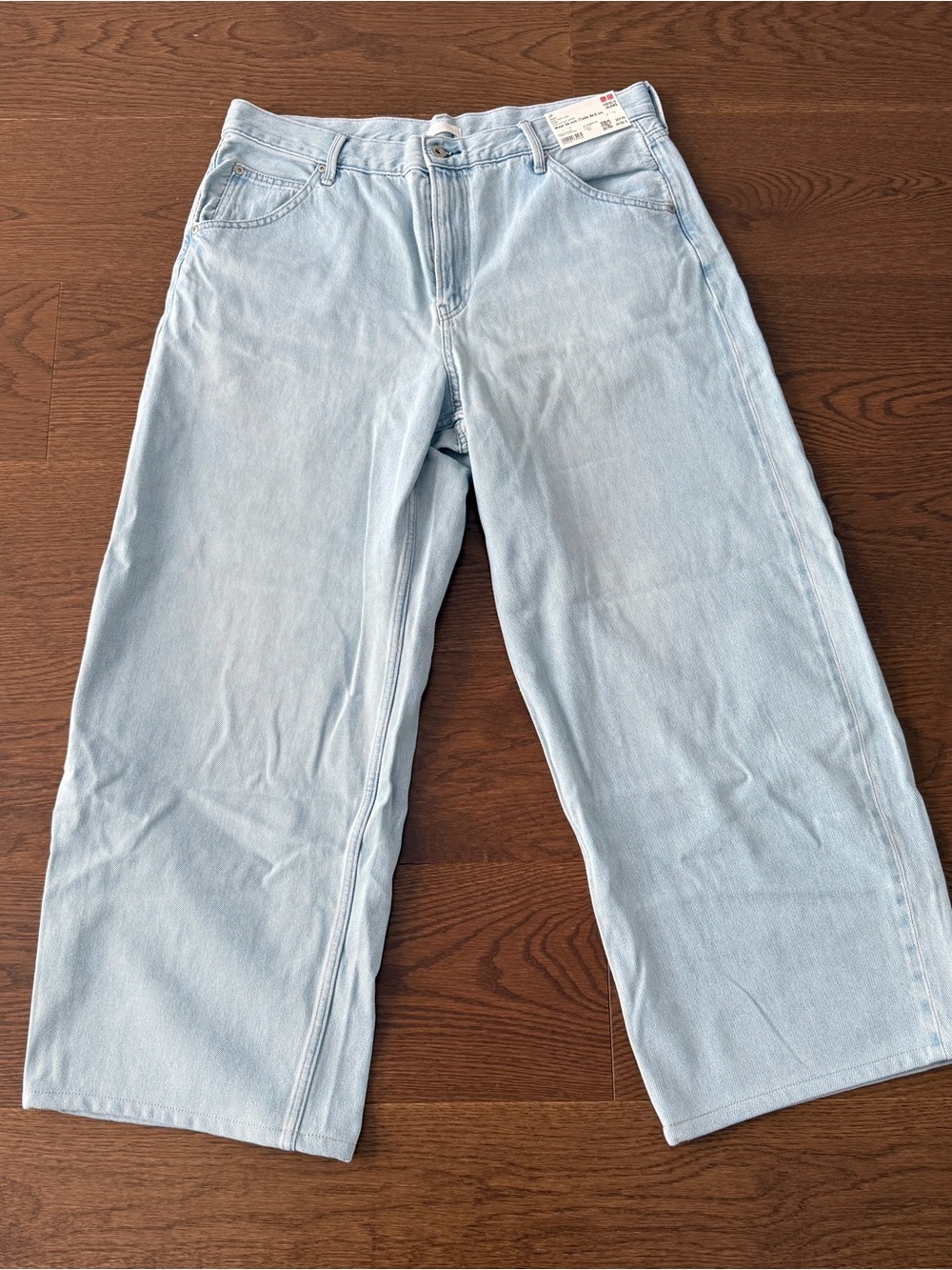 Uniqlo Light Blue Wide-Leg Jeans